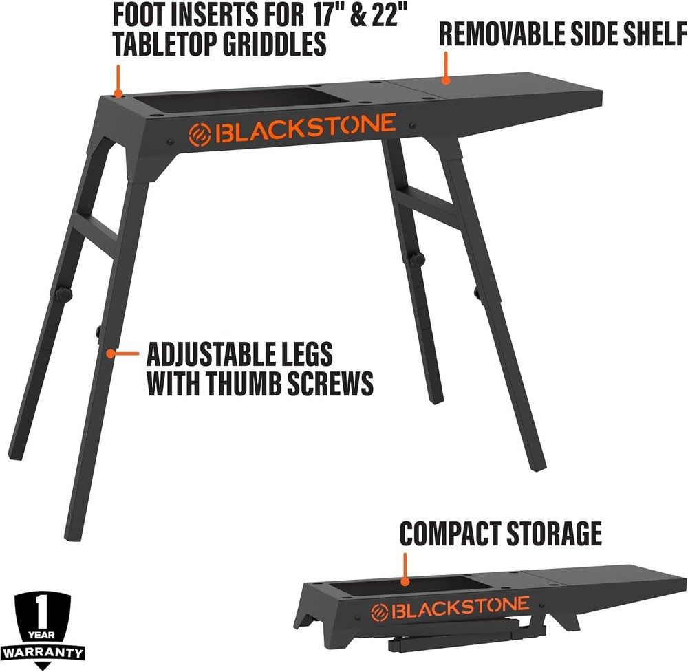 Blackstone Griddle Stand For 17 And 22 Tabletop Griddles Portable Adjustable ...