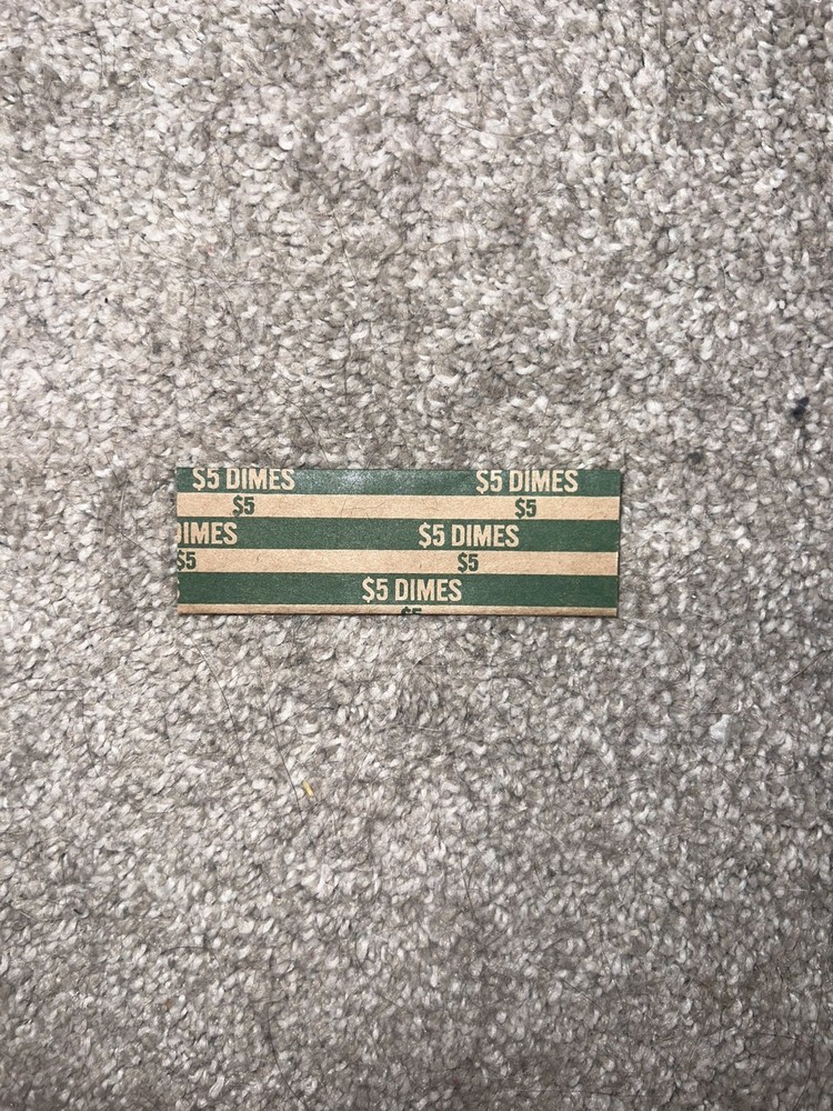 200  FLAT COIN WRAPPERS "DIMES" - HOLDS $5