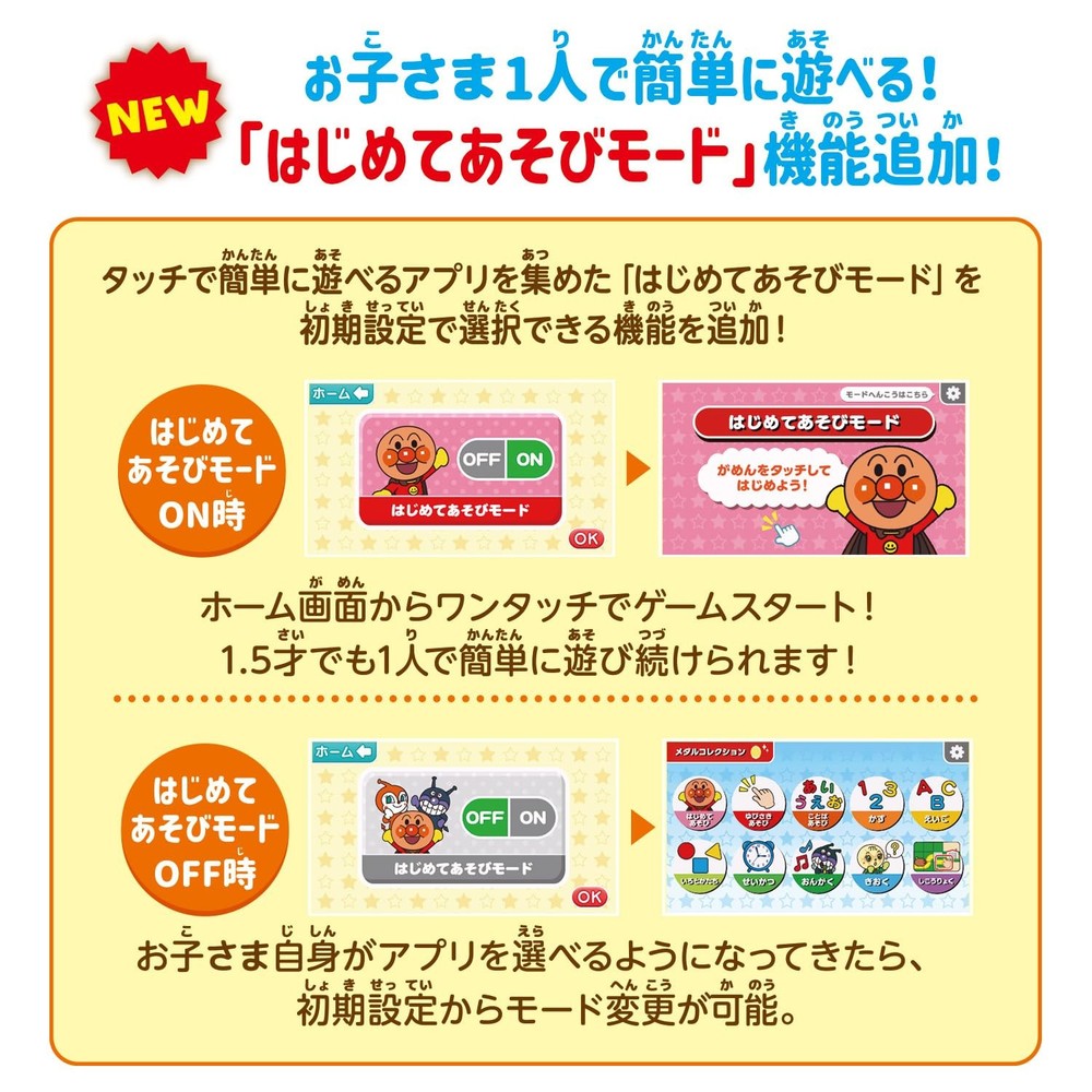 Made with touch! Anpanman educational pad