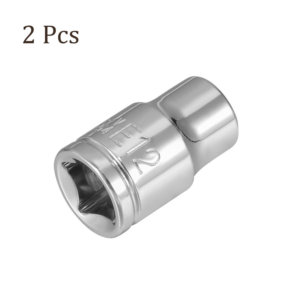 2pcs External Torx Shallow Socket 3/8 Inch x E12 Square Drive CR-V Steel