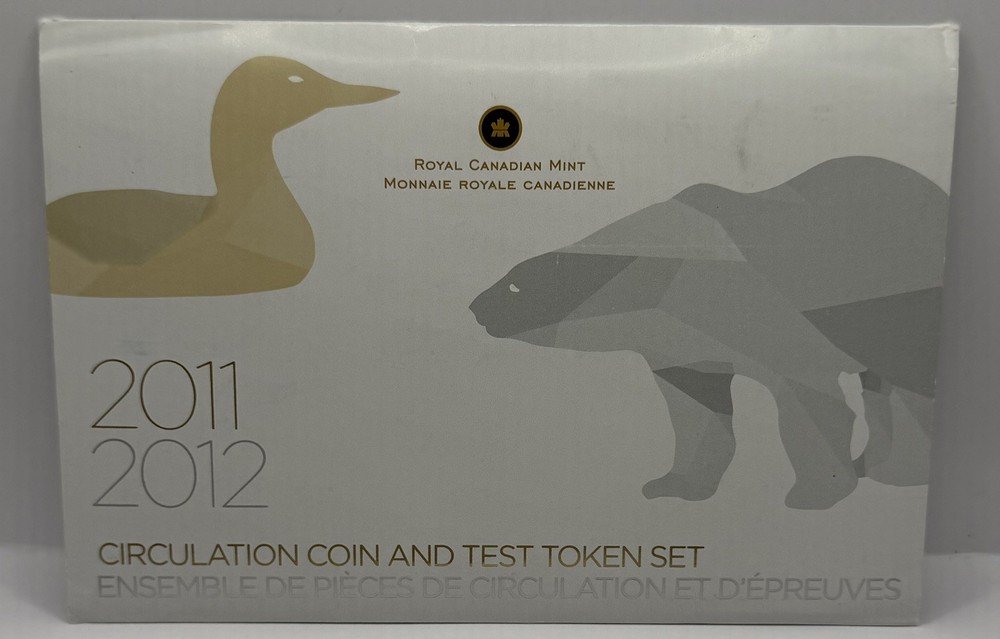 2012 $1 & $2 Circulation Coins & Test Token Set
