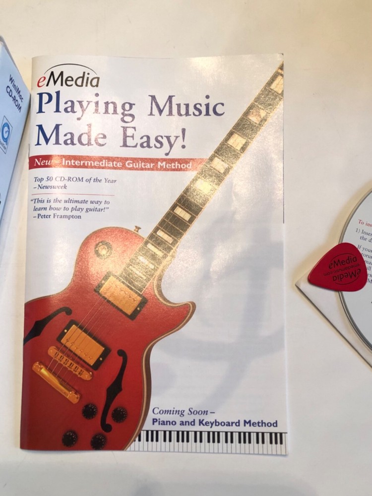 eMedia Guitar Basics, Win/ Mac CD-ROM Unused Open Box
