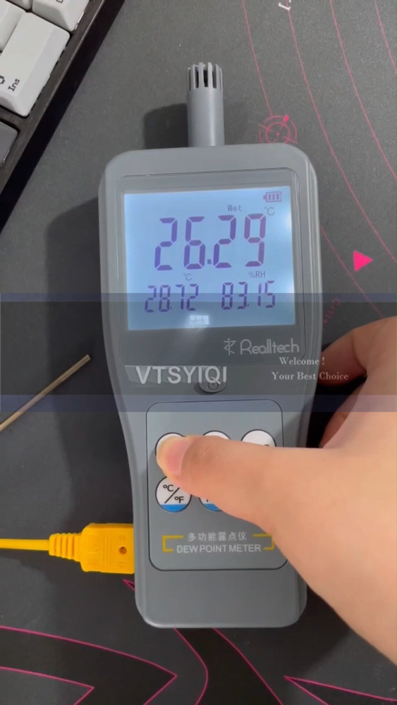 Handheld Thermocouple Dew Point Meters Tester with Automatic Power Off Function