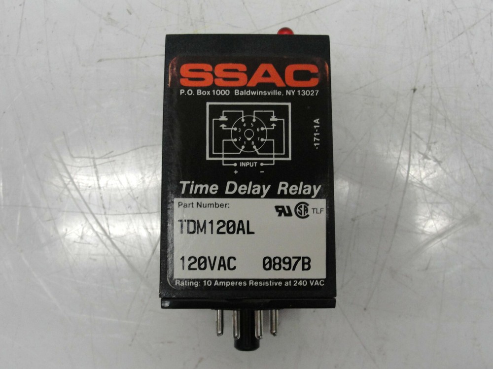 SSAC Digi-Set TDM120AL Time Delay Relay Used