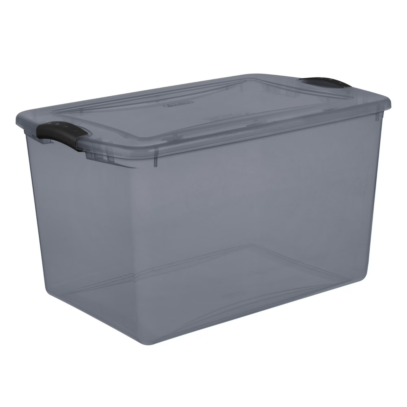 Sterilite Large Storage Bin, 66 Quart Clear Plastic Storage Container with Latch