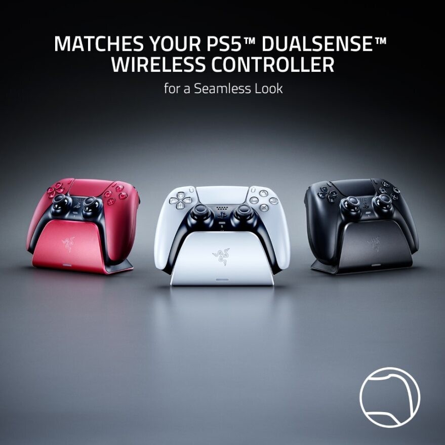 Razer Quick Charging Stand for PlayStation 5 - USB Powered - Red