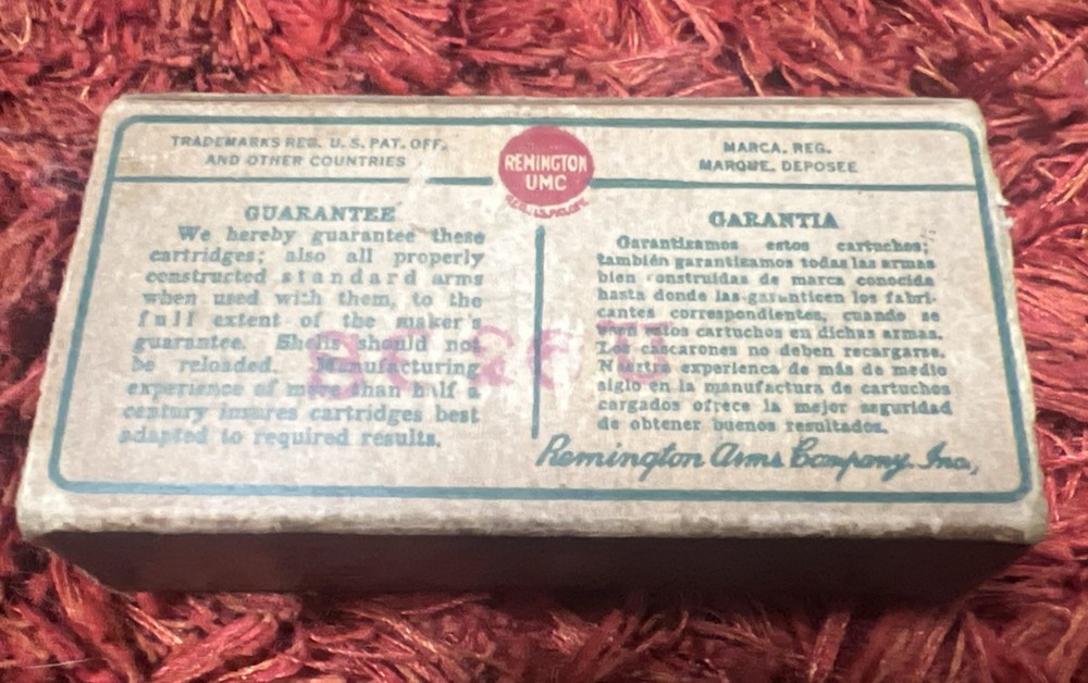 Remington Kleanbore .25 6.35 Automatic UMC Dogbone Empty Box