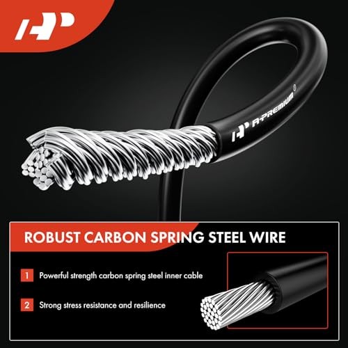 Rear Driver Side Parking Brake Cable Assembly Compatible with Mazda Models: