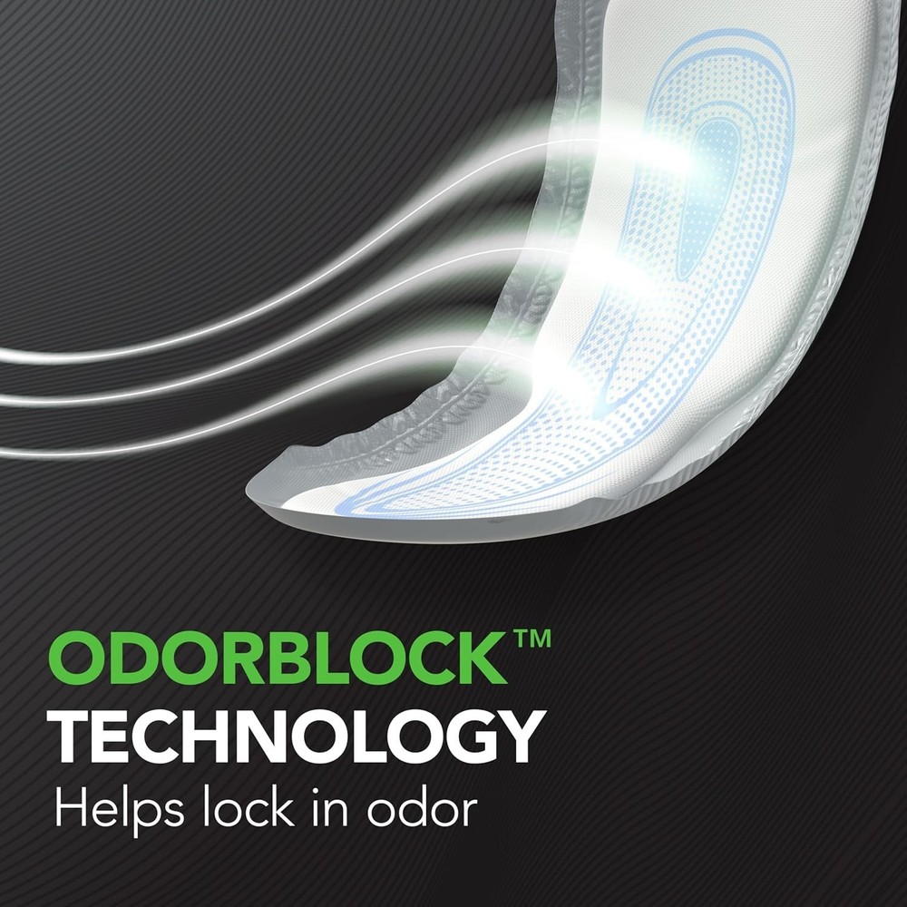 Guards Incontinence Pads for Men, Maximum Absorbency, 52 Count, Packaging May...