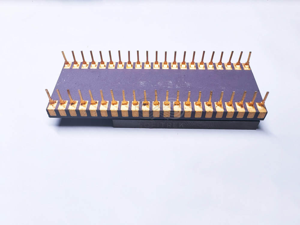 MB88508H Fujitsu CMOS 4-Bit Microcomputer IC Ceramic 42-DIP Gold Evaluation DVic