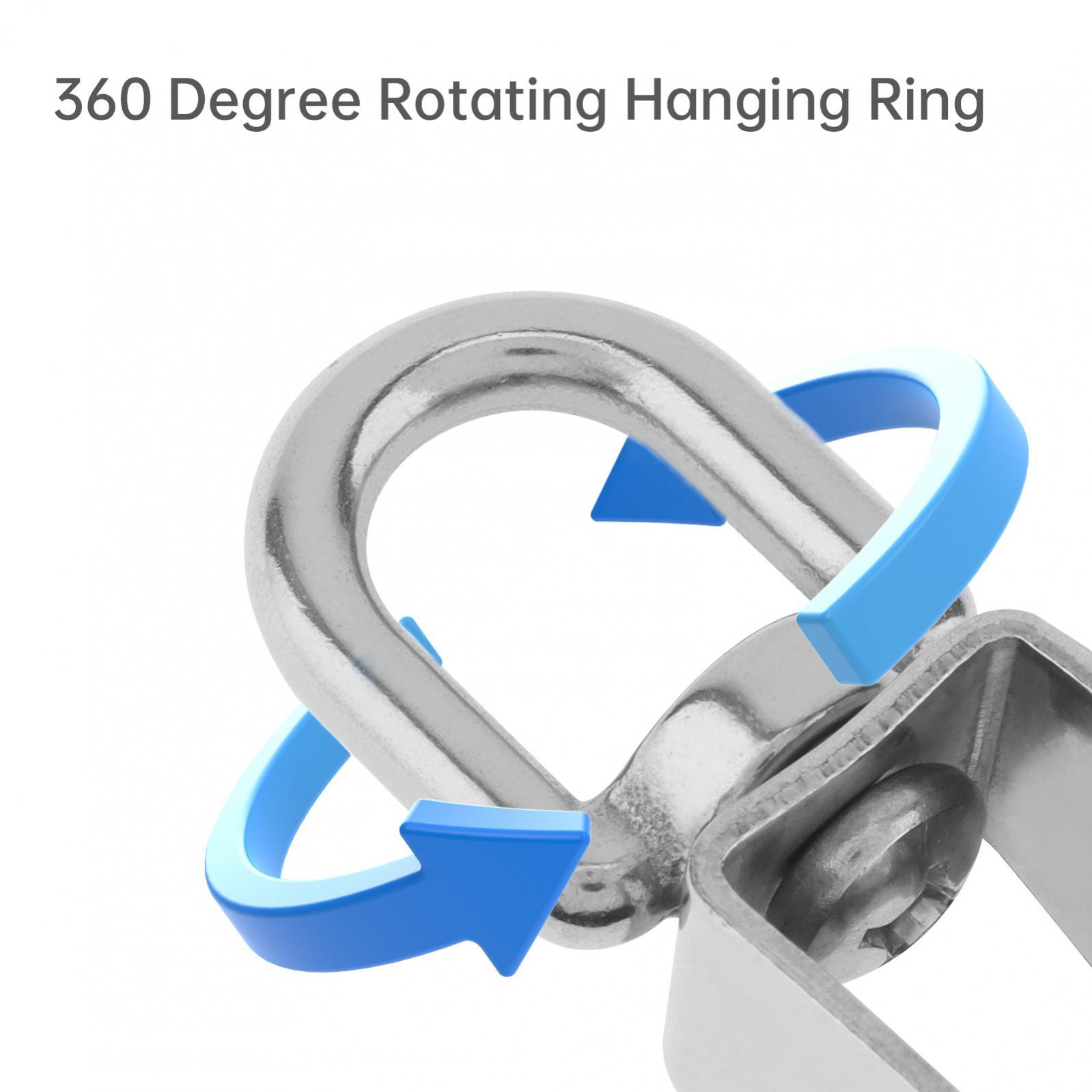 2x M25 Single Pulley Block 304 Single Pulley Wheel Kit for Lifting / Hanging US