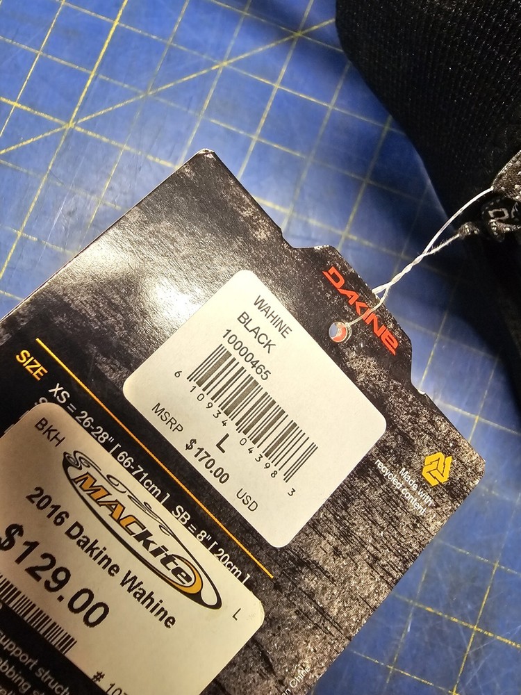 2018 Dakine Wahine Black Large