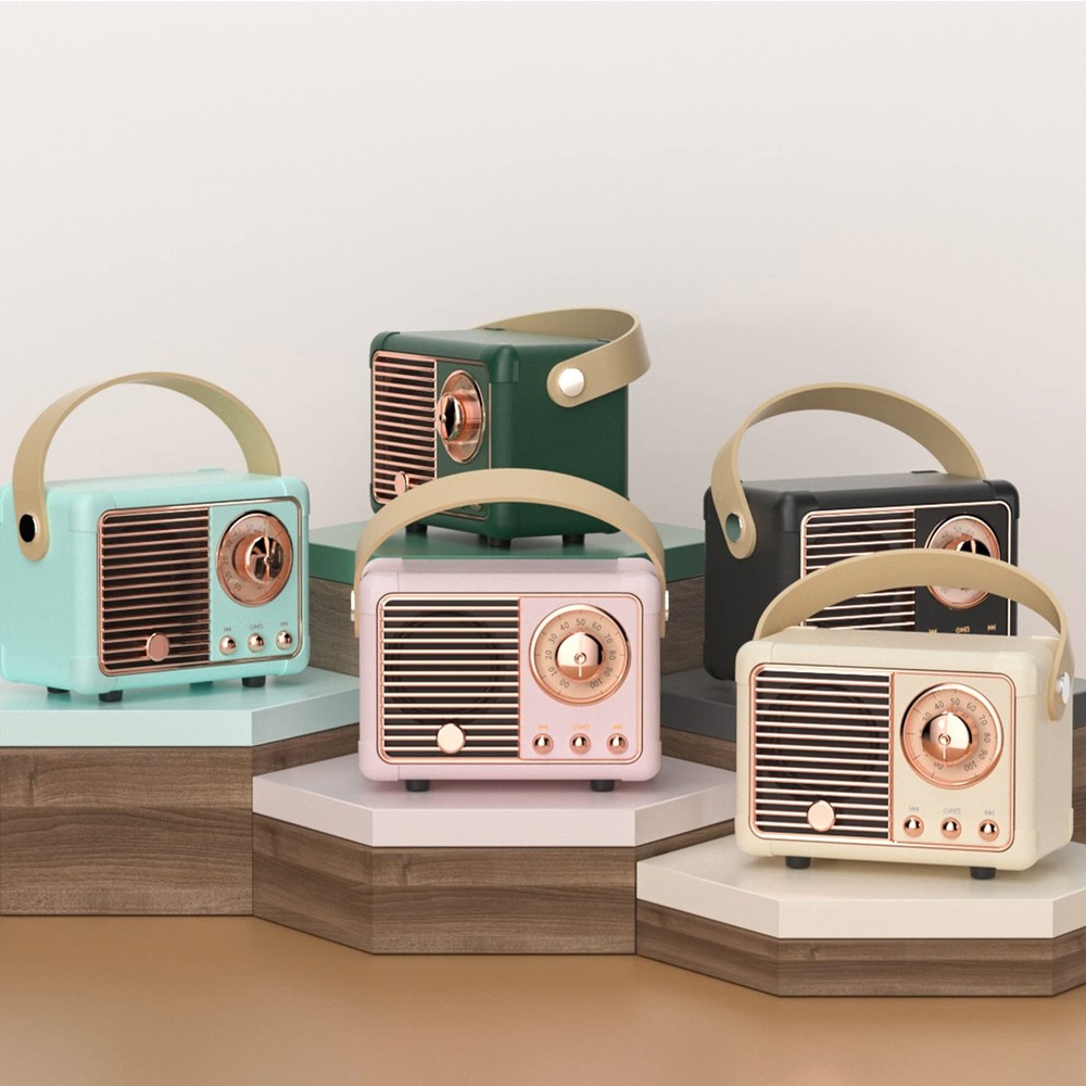 SpringFlora Retro Bluetooth Speaker Wireless Vintage Small Speaker with Stere...