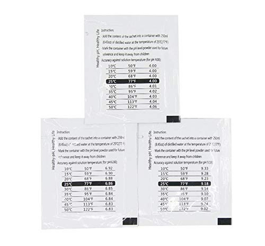 18 Pack- pH Meter Buffer Solution Powder 6.86/4.00/9.18 pH Calibration Solution