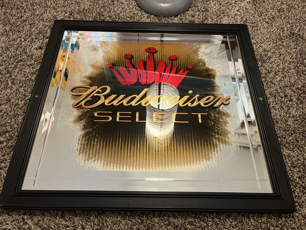 Budweiser Select 2002 VTG 26”x24 Beer Mirror