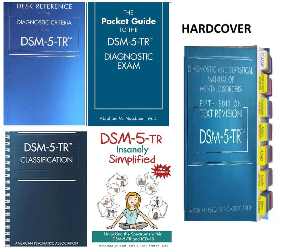 DSM 5 TR (HC)+ Tab+ Desk Reference (PB)+ pocket guide + classification +simplifi