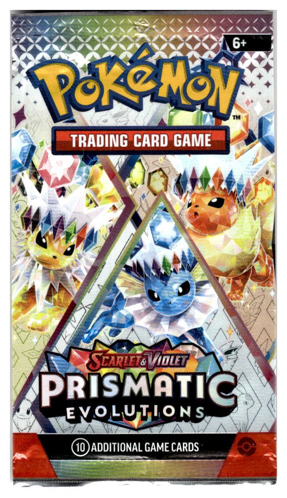 EMPTY Wrapper Pokemon Prismatic Evolution Trading Card EMPTY Art 1
