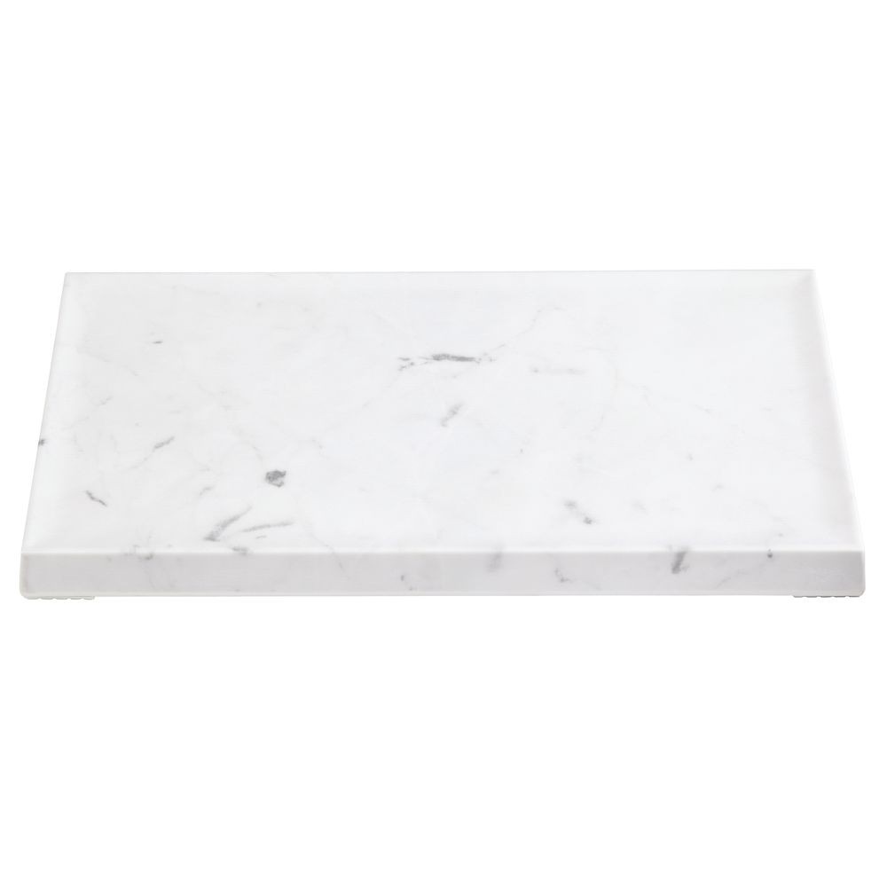 HUBERT Marble Melamine Replacement Top for Rectangular Riser - 10 1/2"L x 6