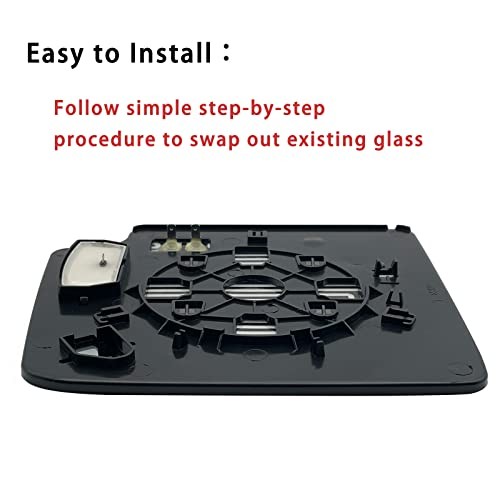 Left Driver Side Heated Towing Mirror Glass Replacement For Left (Driver Side)