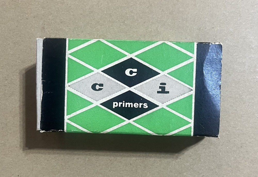 Vintage CCI Primer Box.Small Rifle 1000 Count Box #400. (Empty)