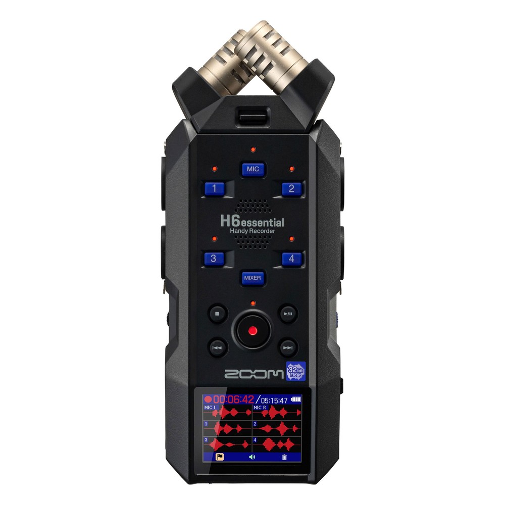 Zoom H6essential 6-Track 32-Bit Float Portable Audio Recorder Accessory Kit
