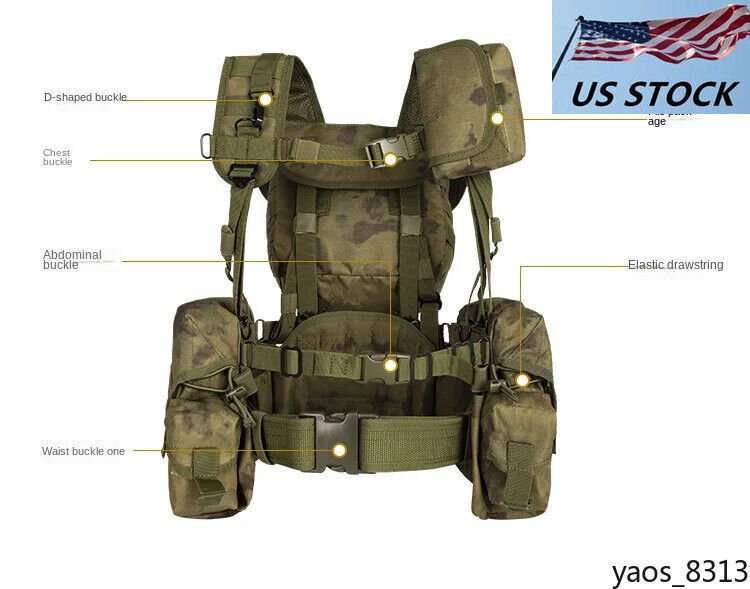 Russian SMERSH M1 Tactical Vest Chest Rig AT Green Set Assembled