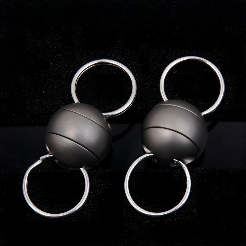 Titanium Swivel Keychain Double End Key Ring Connector Rotatable Key Holder Gift