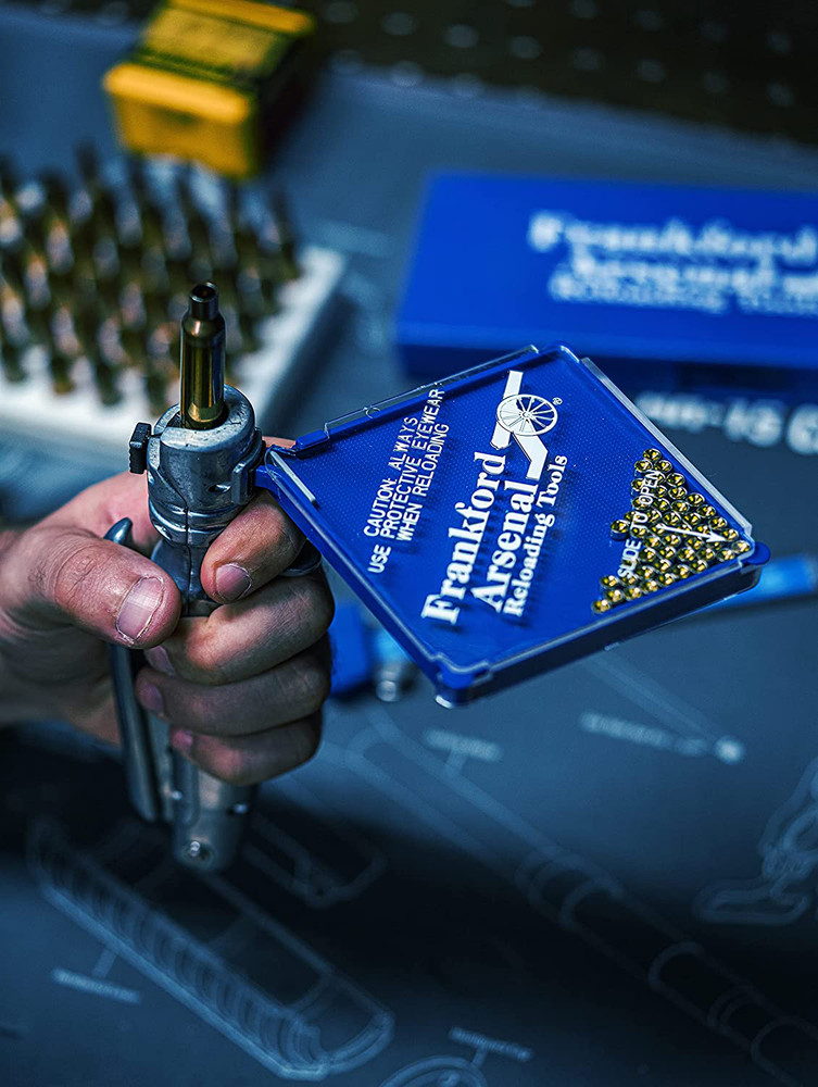 PERFECT Seat Hand Primer Shells Seating Tool Case for Reloading 12 Shell Holders