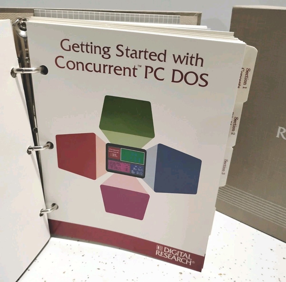Digital Research Concurrent PC-DOS 4.1 System Builders Guide-85' Binder & Disks