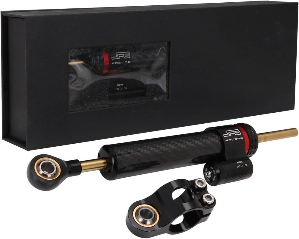 Motorcycle Steering Damper without Mounting Brackets,10" Universal Steering S...