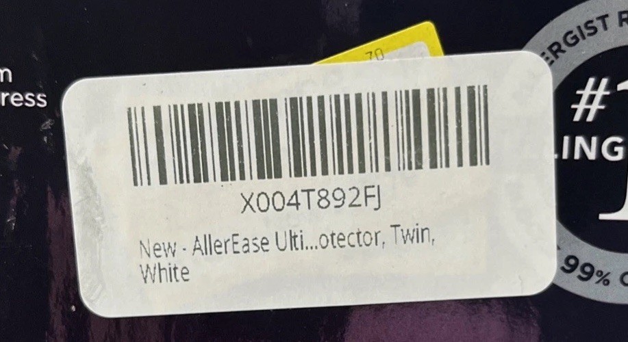 Allerease Ultimate Cotton Comfort Zippered Protector Twin White