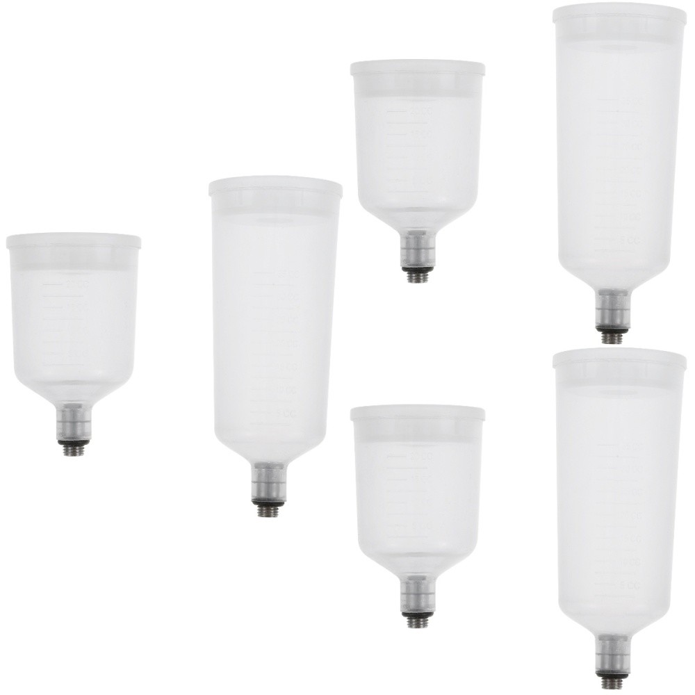 6 PCS Split-type Airbrush Use Paint Container Replaceable Airbrush Pigment Cup