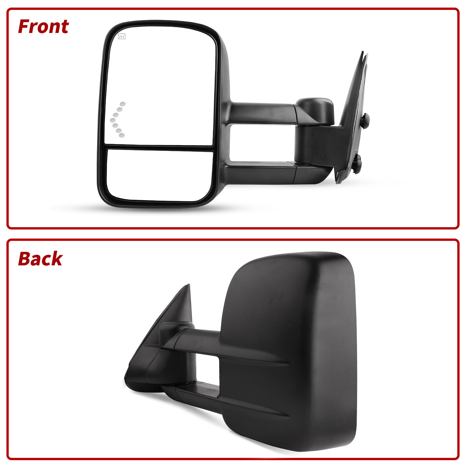 Power Heated Tow Mirrors for 2003-2006 Chevy Silverado Sierra 1500 2500HD 3500HD