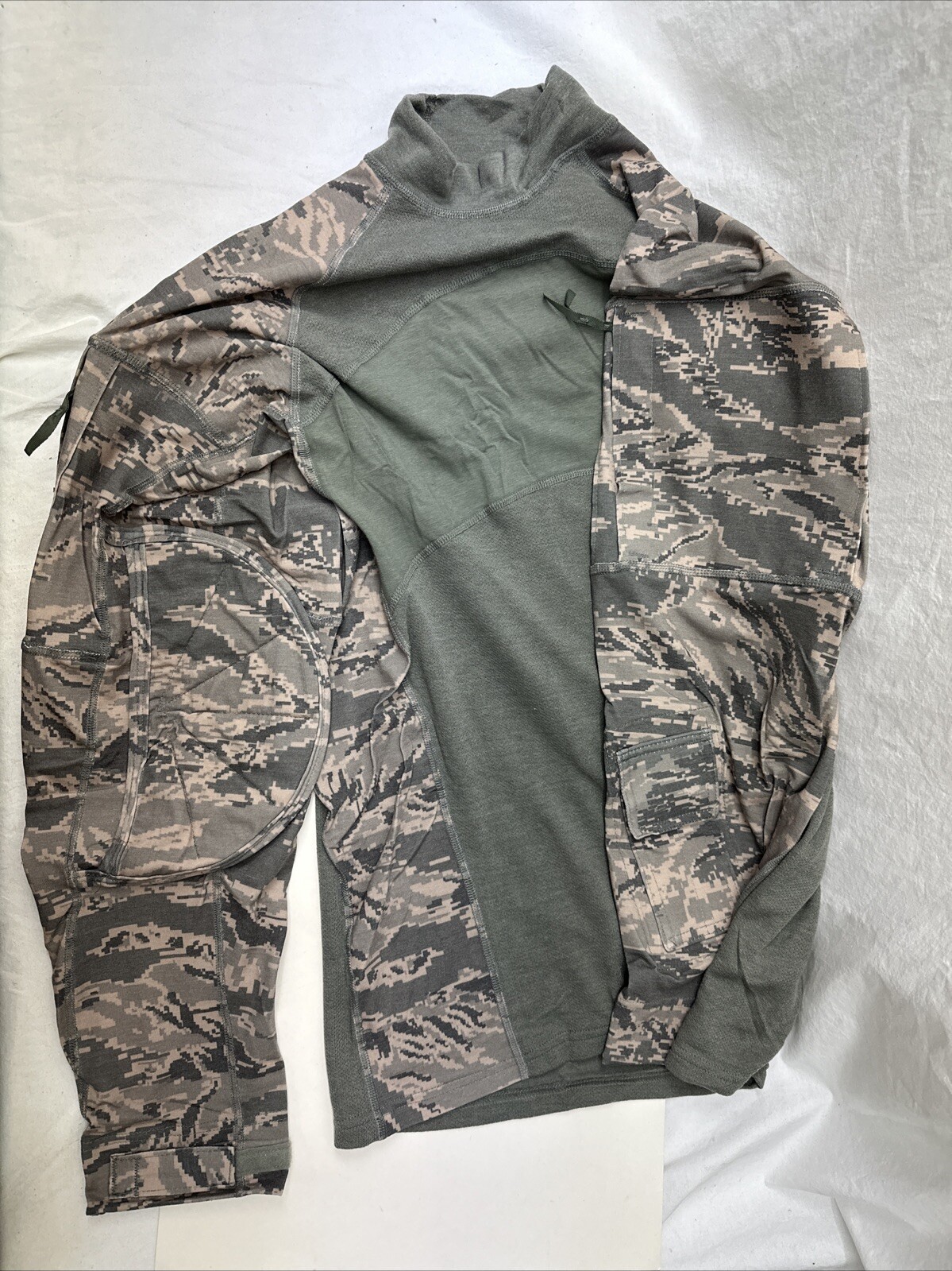 USAF Air Force  Tactical Combat Shirt Elbow Pads ABU Foliage Camo XXL