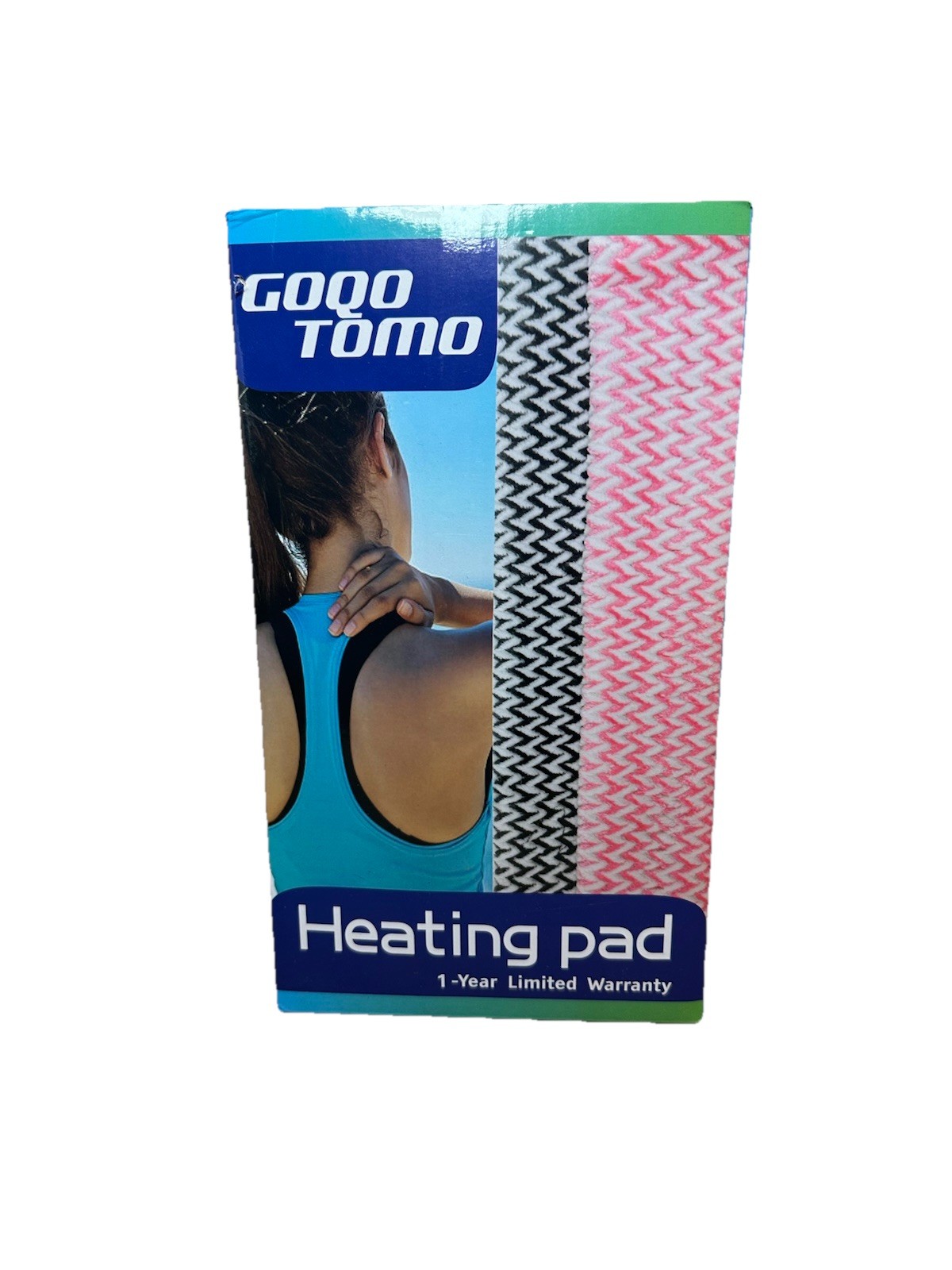 GOQO TOMO Flower Heating Pad for Pain Relief- 12" x 24", 12 Heat Levels,