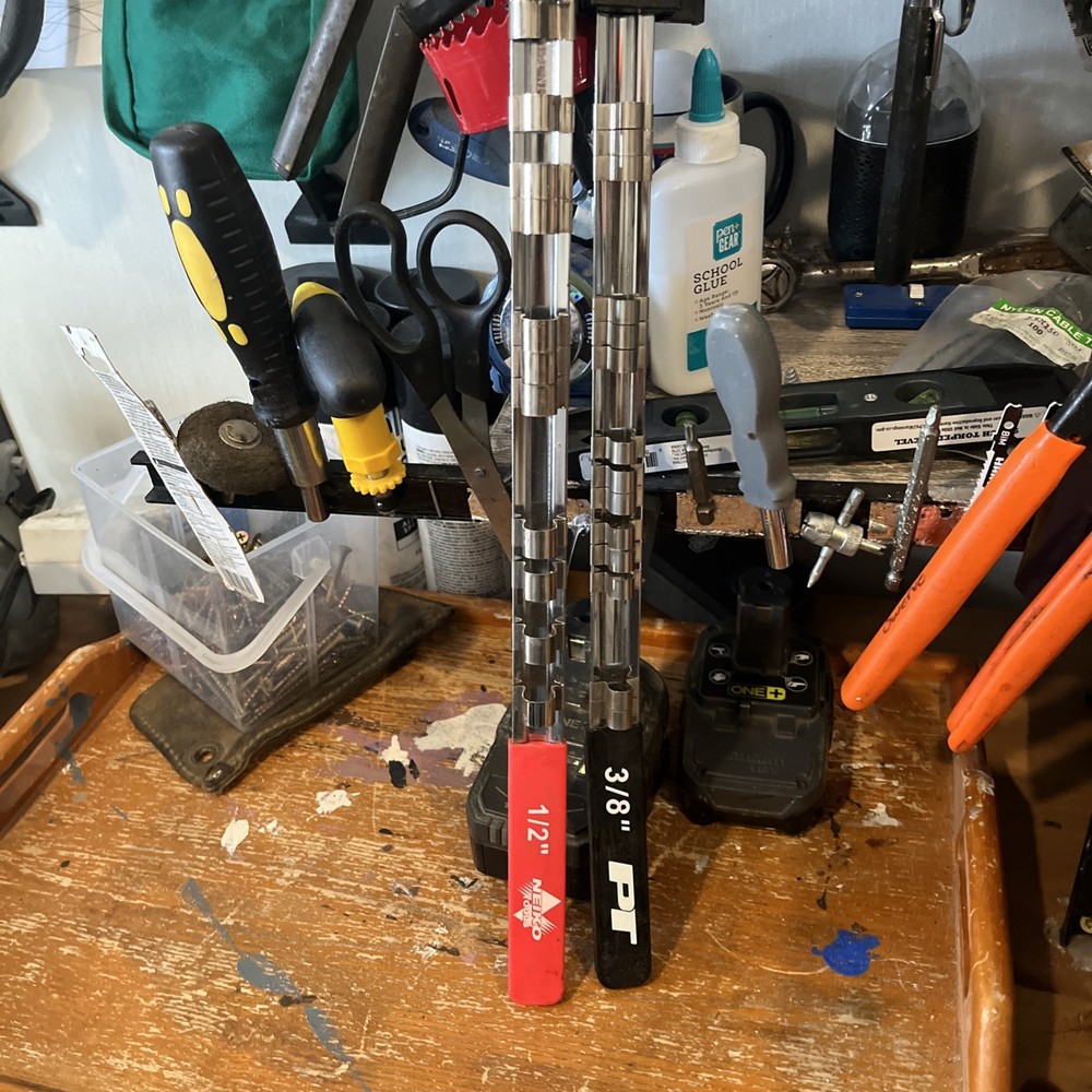 Socket holders 2 one 3/8 and one 1/2 inch