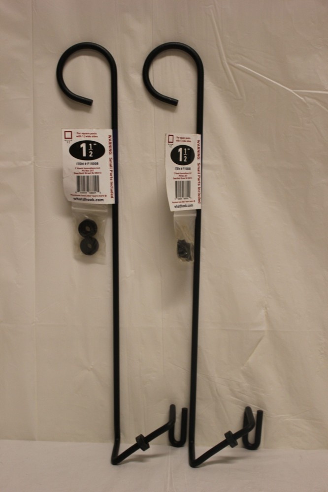 2x What D Hook 1 1/2" Deck Rail Post Garden Display Hook No Hardware Needed G2