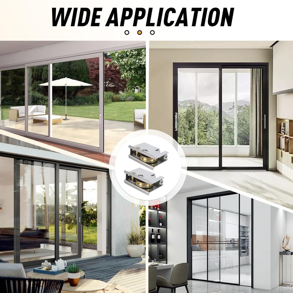 0C5Y00P0 Sliding Patio Door Rollers (2-Pack) | Compatible with Silver