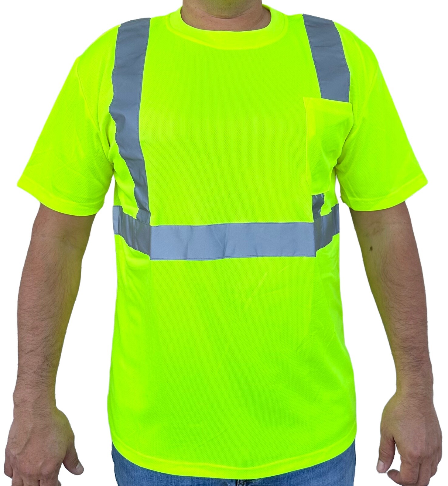 Yellow Short Sleeve Safety Shirt