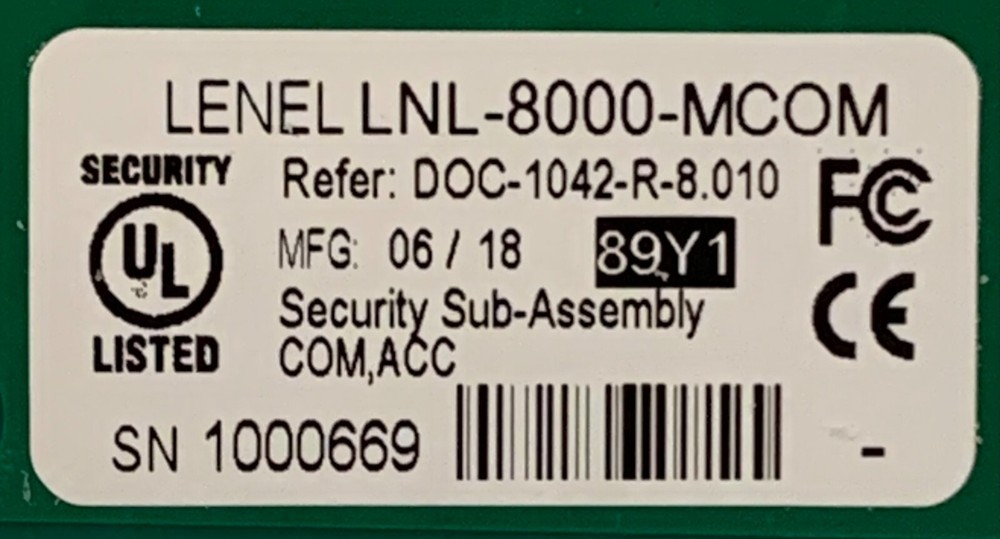 Lenel LNL-8000-MCOM