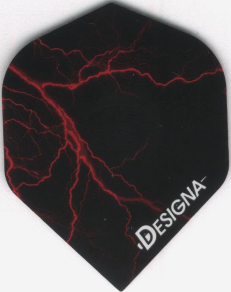 Red Lightning Strike Dart Flights: 3 per set