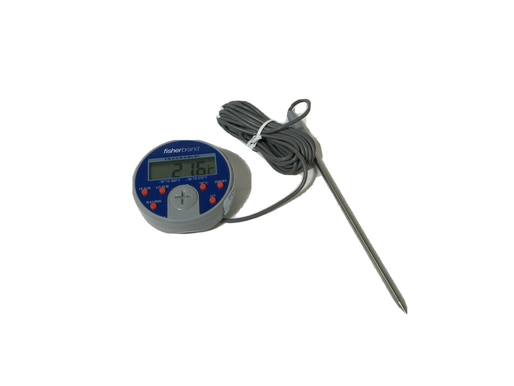 Fisherbrand™ Traceable™ Full-Scale Thermometer 06-664-34-Doesn't include battery