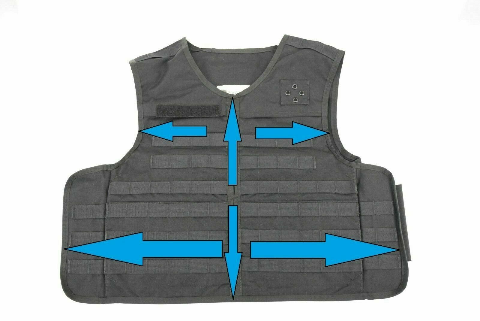Survival Armor Tactical Molly Vest Bullet Proof Carrier Only Select Size Black