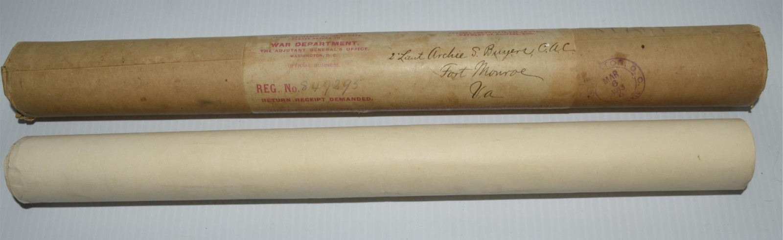 US OFFICIAL MILITARY COMMISSION NOV 1912 SIGNED BY PRESIDENT WILLIAM TAFT (AYK2)