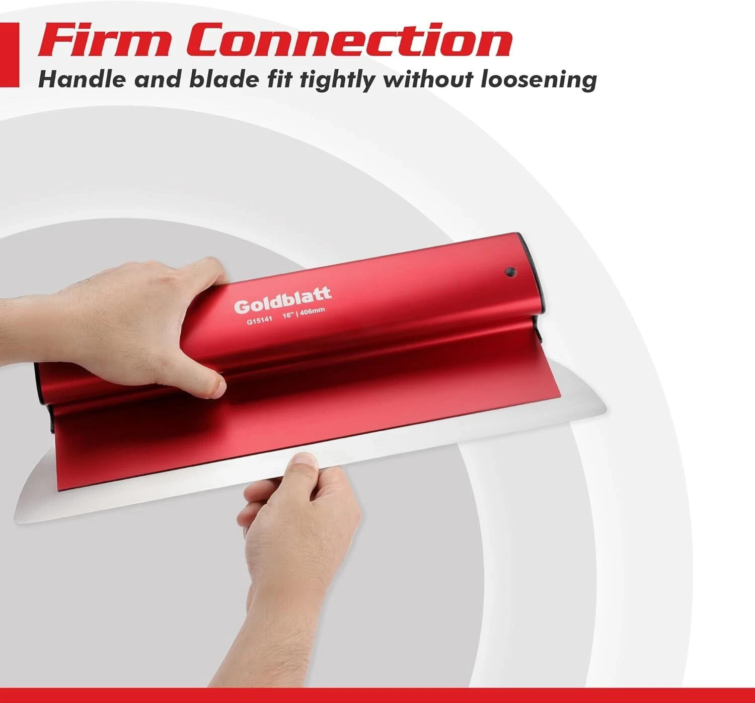 Goldblatt 16'' Drywall Skim Blade 0.3mm Stainless Steel Skim Coat