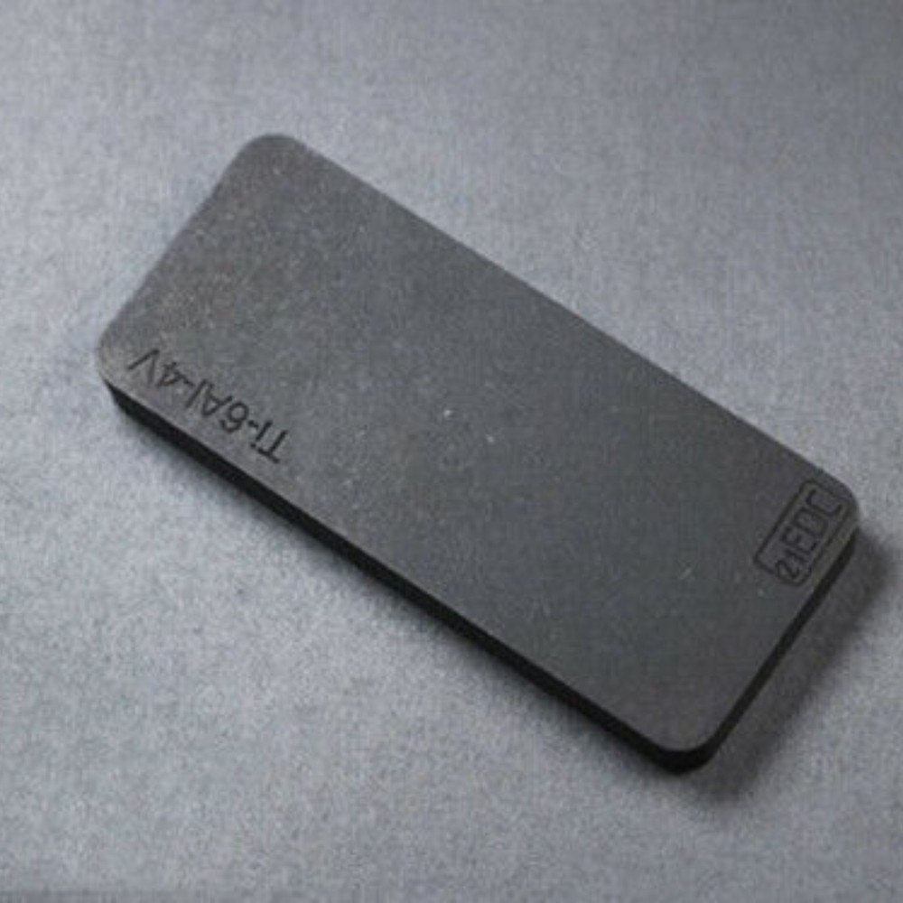 1PC TC4 Titanium Alloy Block Rectangular Titanium Paperweight Decorate Gift