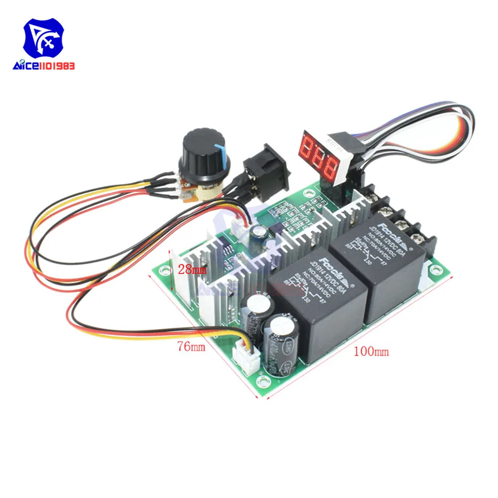 PWM DC Motor Speed Controller DC 10 -50V Digital 0 -100% Adjustable Drive Module
