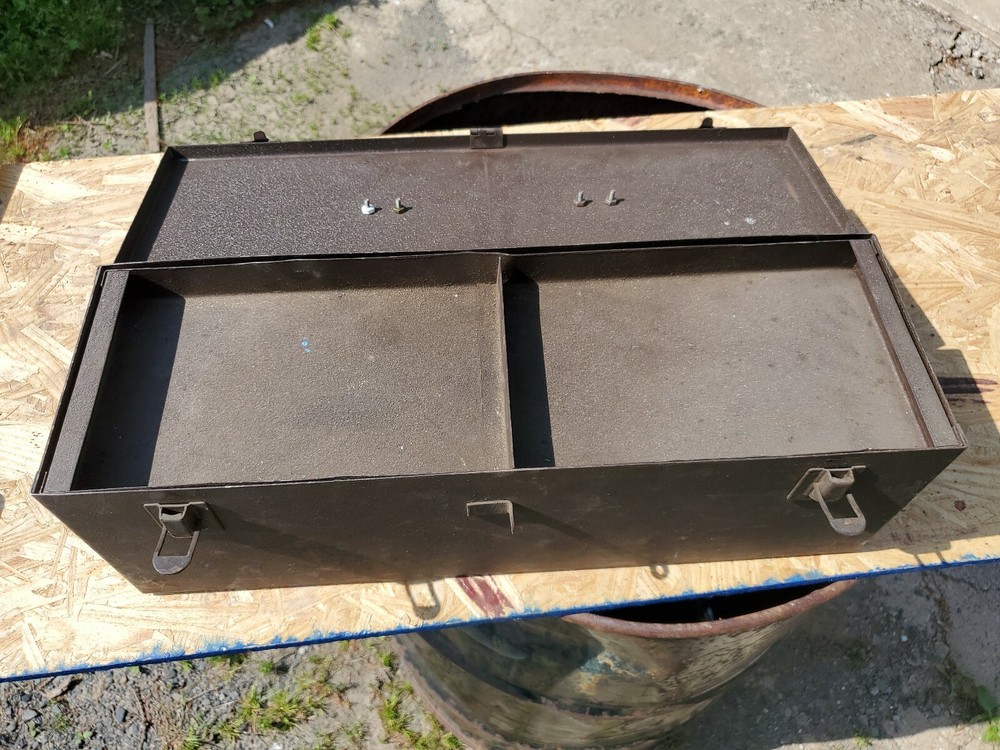 Vintage Leather Handle Toolbox