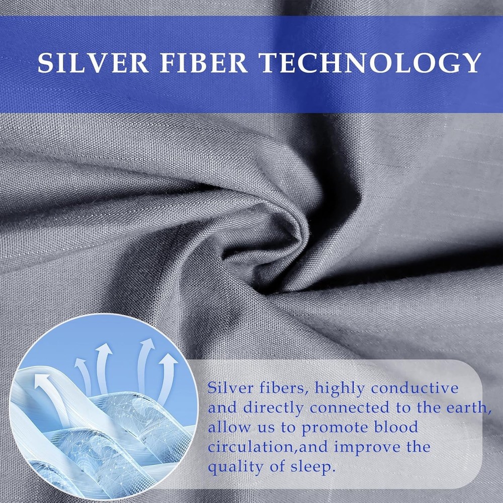 Grounding Bed Sheets California King Deep King, Grey