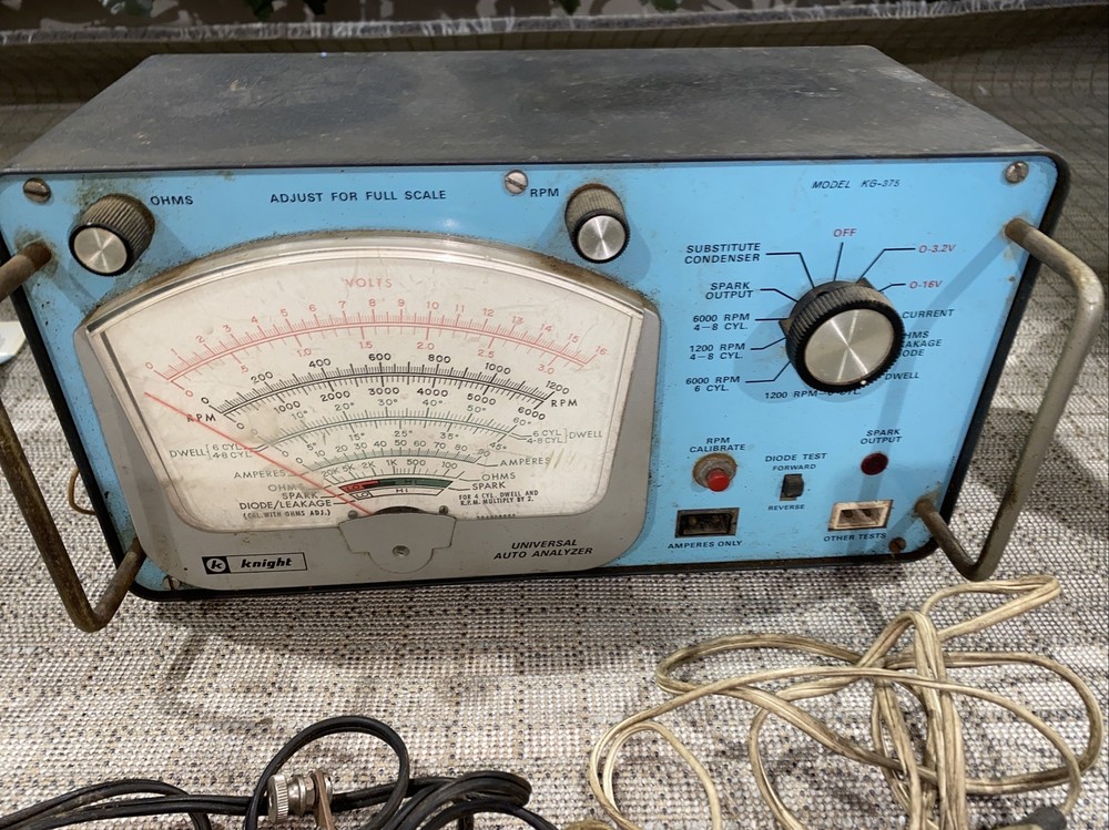 Vintage Knight Model KG-375 Universal Auto Analyzer, Leads Untested